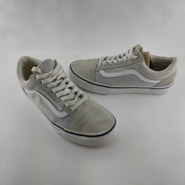 Vans Old Skool Shoes Mens 7.5 Womens 9 Gray/White Skateboard Sneakers‎ - Image 3