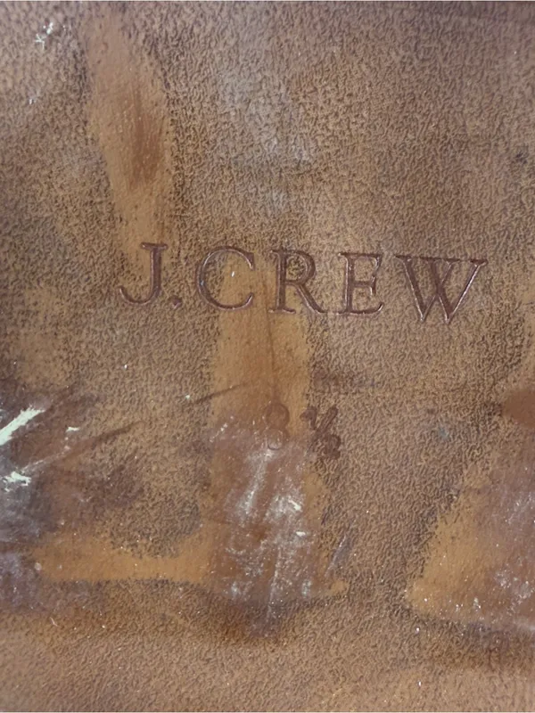 J. Crew‎ Ryder Suede Mid-Calf Buckle Equestrian Riding Boots Size 8.5 Brown - Image 9