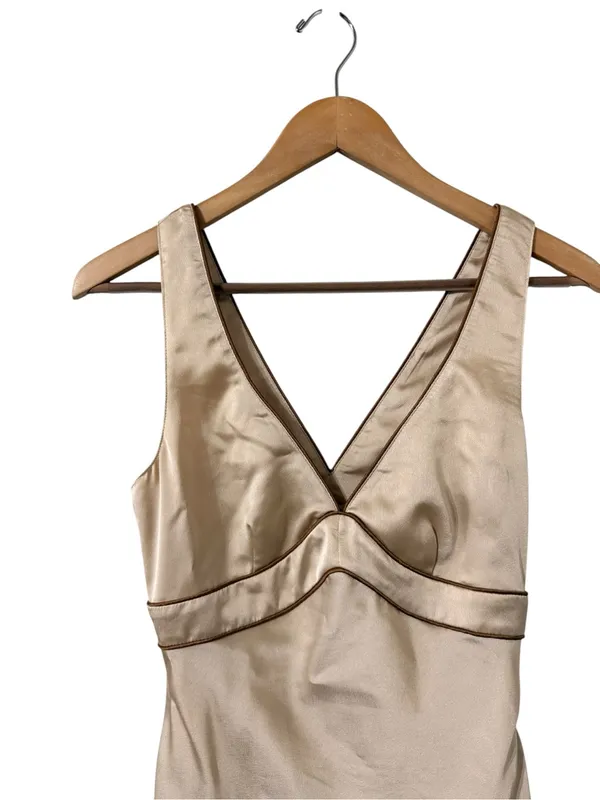 NEW ABERCROMBIE & FITCH Satin Champagne Slip Mini Dress - Image 6
