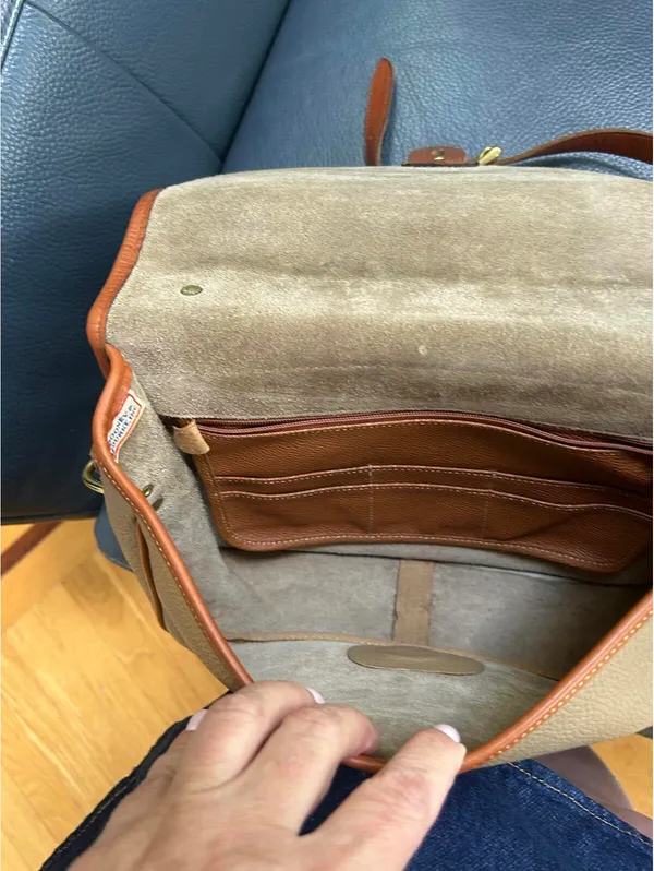 Vintage Dooney & Bourke leather messenger bag purse USA - Image 6