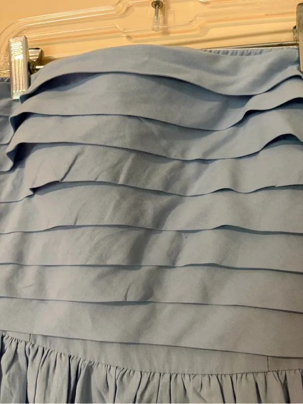 Peppermayo Full-Length Strapless Light Blue Maxi Dress Size 0 - Image 4