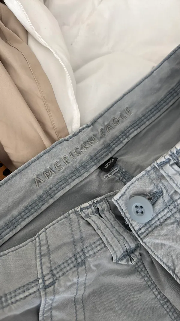American Eagle blue Cargo Pants - Image 4