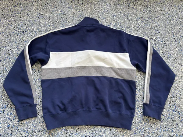 Polo Ralph Lauren navy blue color-blocked track jacket - Image 3