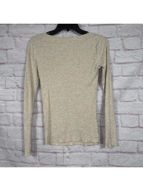 J.Crew Women's Long Sleeve Ribbed Shirt - Size S - Image 5