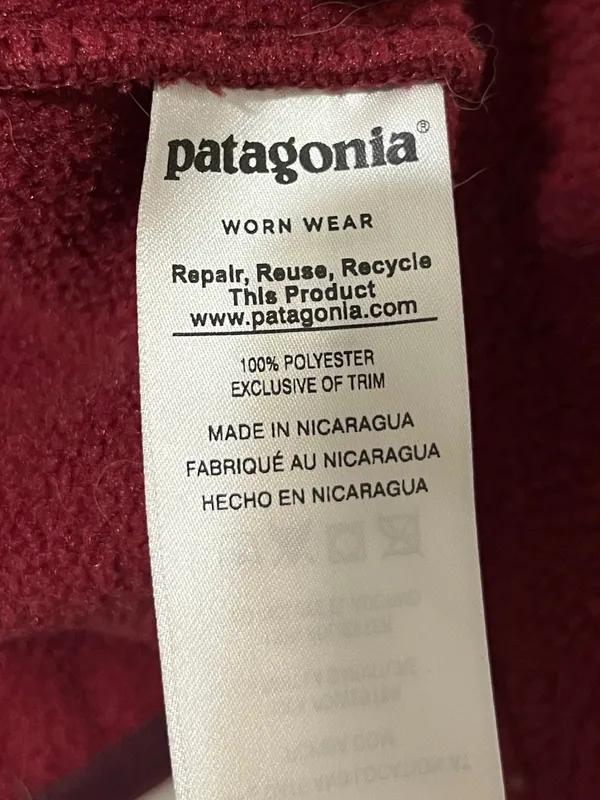 Patagonia Women’s Synchilla Lightweight Snap-T Pullover Arrow Red Aztec Small - Image 6