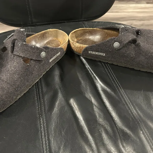 Birkenstock Women's Felt Clogs in Dark Gray - Image 4