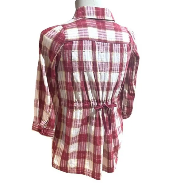 Free People Plaid Matador Tunic Top with Pockets 0 - Image 10