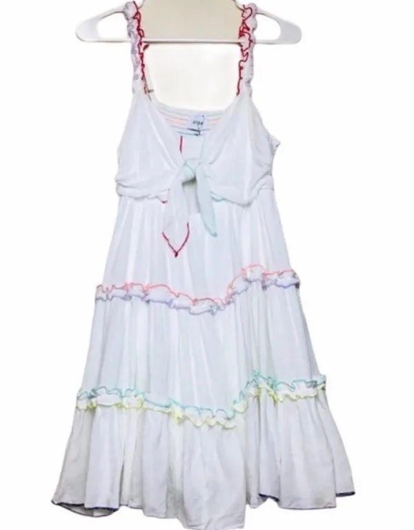 Storia NWT Tahiti Twist Rainbow trim Babydoll Dress - Image 4