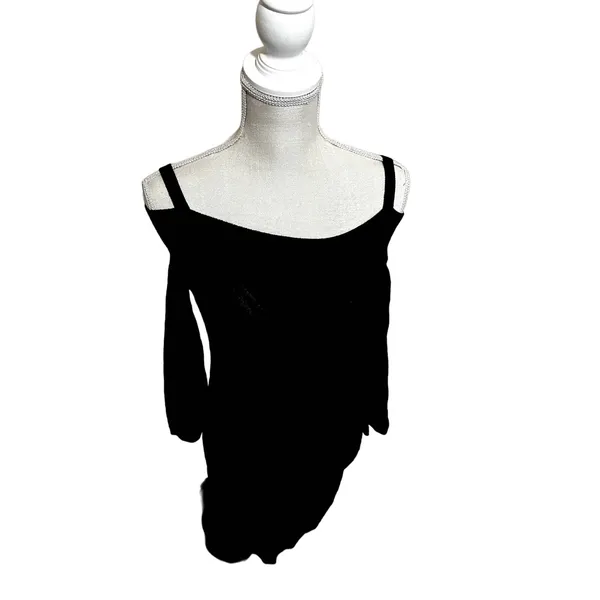 White House Black Market Sweater Dress Cotton stretch Knit‎ Mini size XS - Image 10