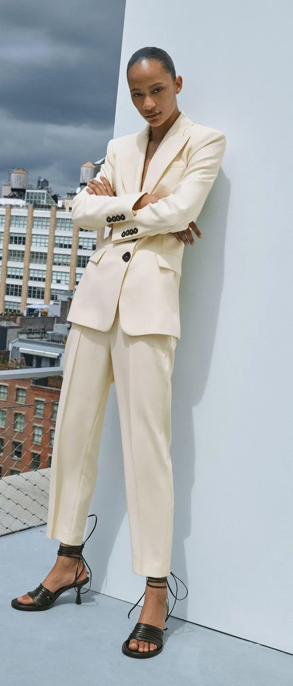 ZARA cream tailored blazer jacket nwt - Image 7