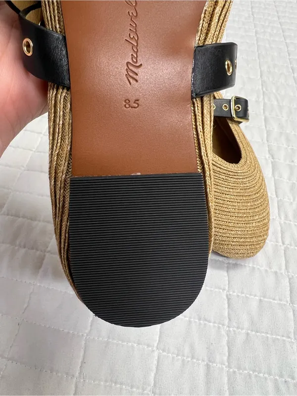 Madewell The Remy Mary Jane Flat in Natural Multi Size 8.5 - Image 11