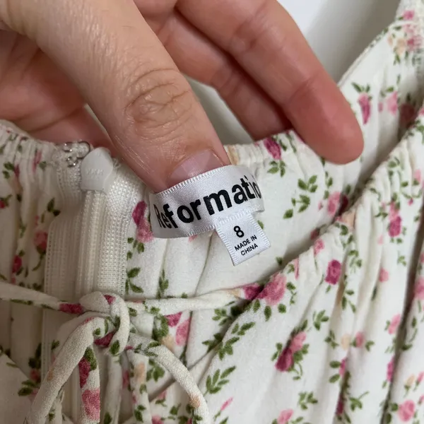 Reformation Corbin Floral Mini Dress Womens Size 8 - Image 11