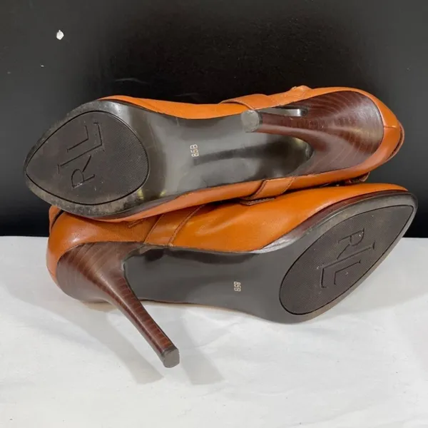 Lauren Ralph Lauren Lorelei Women's Brown Shoes/Heeled Boots Sz 8.5B SKU 5461 - Image 6