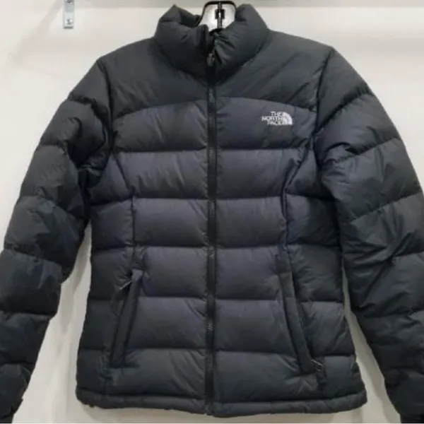 North Face Womens XS Black 700 Nuptse Down Puffer Jacket Winter Coat - Image 6