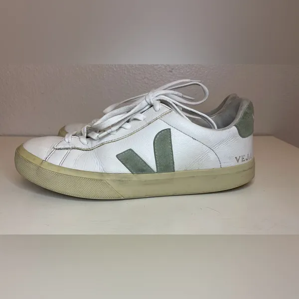 Veja Women’s‎ Esplar Leather White Clay Sneakers Size 10 - Image 2