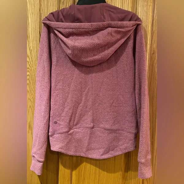 Lululemon Catch‎ a Moment Zip Hoodie Sweatshirt in Heathered So Merlot Size 2 - Image 12