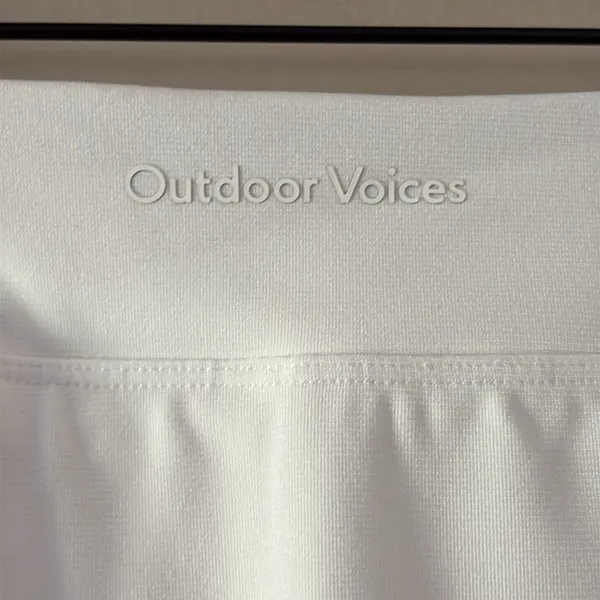 OUTDOOR VOICES Court Skort 4.5″ White Activewear‎ Tennis Pickleball Size L - Image 8