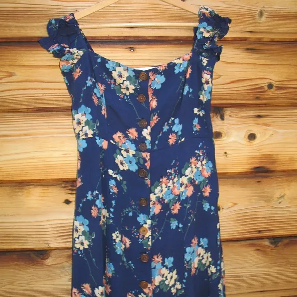 NWOT Revolve Capulet Blue Floral Dress - Image 4