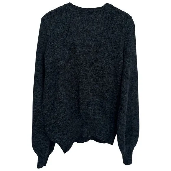 Free People Wool Blend Karina Crossover Knit Sweater Green Cozy Luxury Chic XS - Image 5