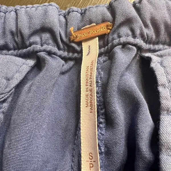 Free People Blue Ruched Fabric - Image 4