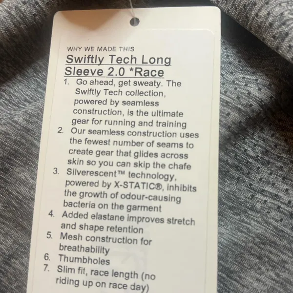 Lululemon Swiftly Tech Long Sleeve Shirt 2.0 Race Length - Image 5