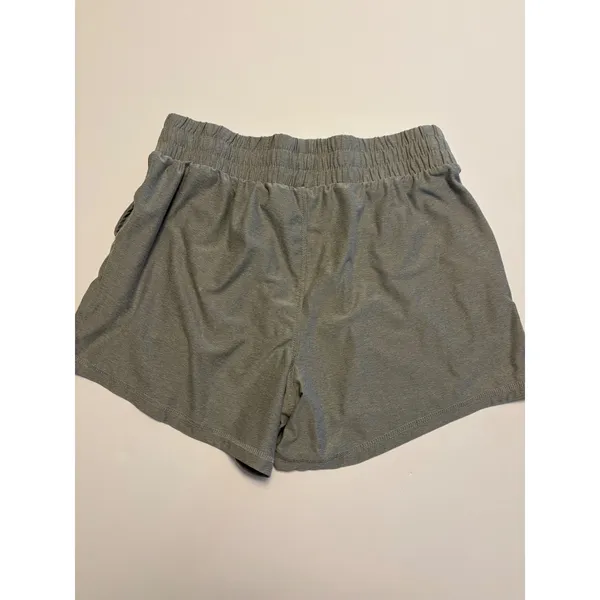 Athletic Works Lounge Shorts Womens Small Gray Smocked Waist Active Pocket 0165 - Image 2