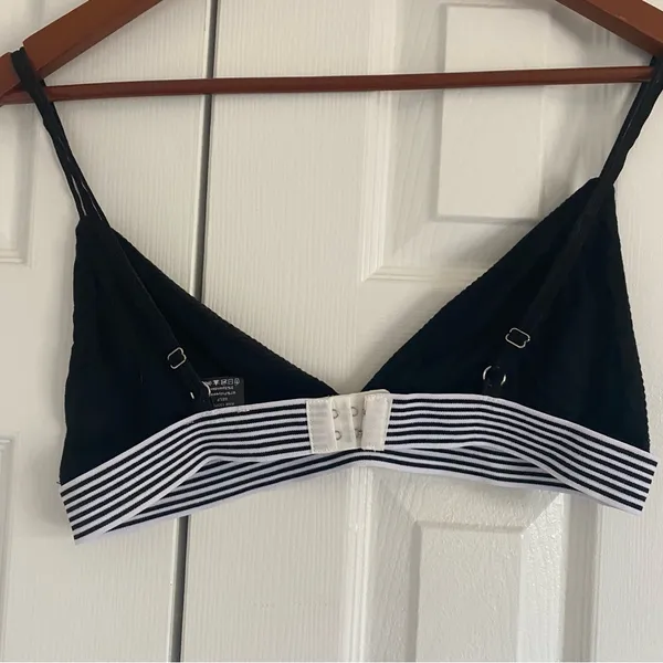 Pol Triangle Bralette Medium‎ Black Bikini Dainty - Image 6