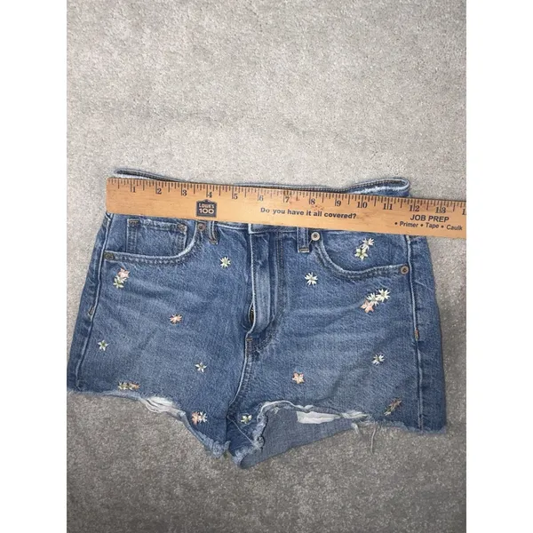 american eagle mom short‎ embroidered flower design 00 Cut Off - Image 7