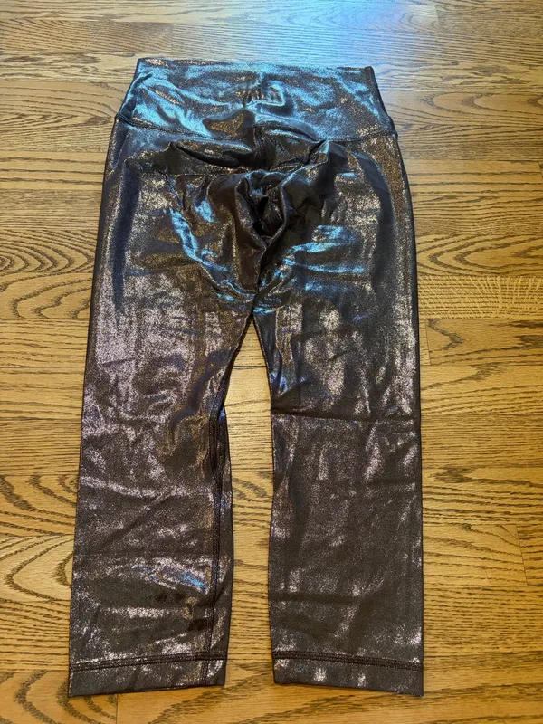 Lululemon Align High Rise Crop 21” Radiate Foil French Press - Image 2