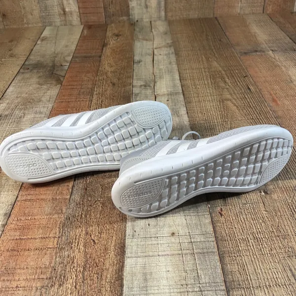 Adidas QT Racer 3.0 Womens 7.5 Gray White Cloudfoam Mesh Running Shoes GY9246 - Image 5