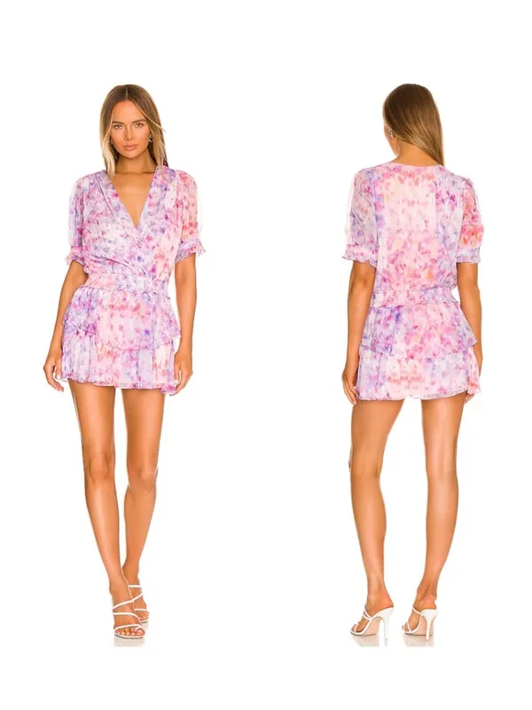 Amanda Uprichard NYC Adriel mini Dress in Cotton Candy size large NWT - Image 2