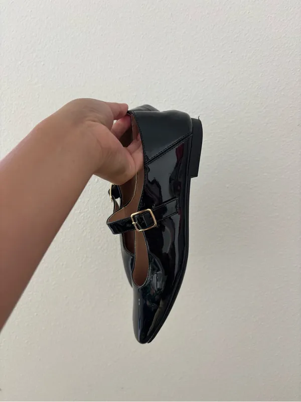 Dream Paris Mary Jane black patent leather flats - Image 4