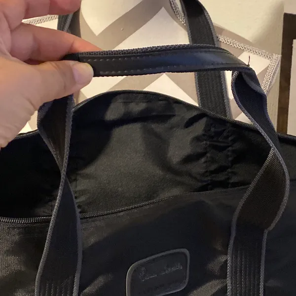 Vintage Pierre Cardin black canvas duffle bag - Image 5