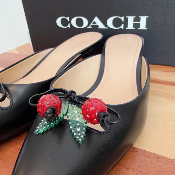 NWT Coach Mule With Cherries size US7 - Image 6