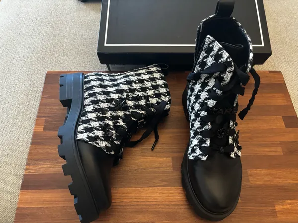 Karl Lagerfeld Women's Makenzie Combat Booties NEW - Image 3