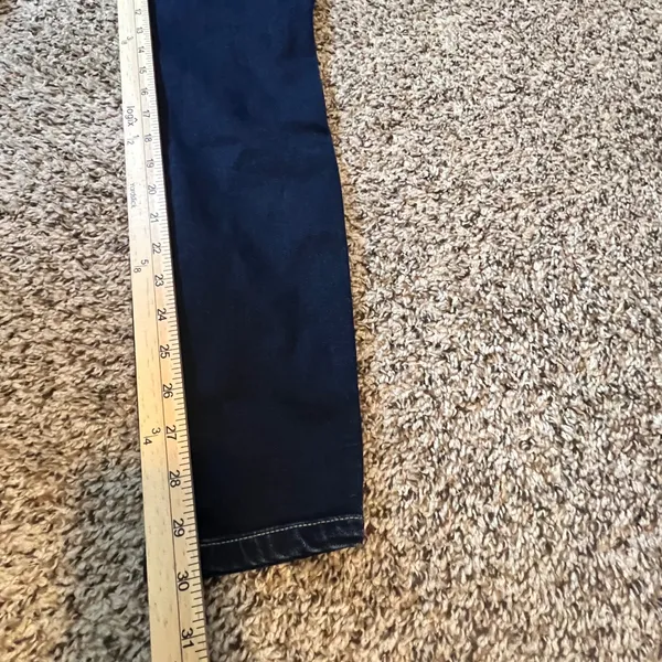 Maurices Maternity Skinny Jeans Dark‎ Wash Full Belly Band Blue Size Medium NWT - Image 6