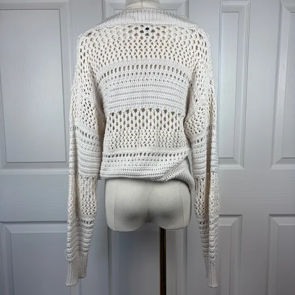 Universal Threads white crochet sweater - Image 2