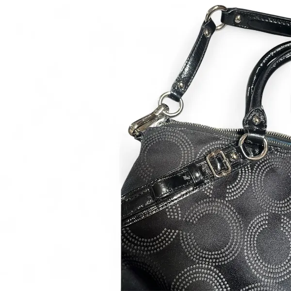 Coach Madison Sophia Dotted Op Art Satchel Bag - Image 5