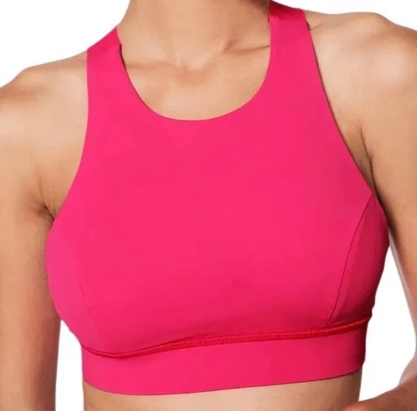 Lululemon Fast & Free Bra (Nulux) Razzle Size 6 Sports Bra - Image 11