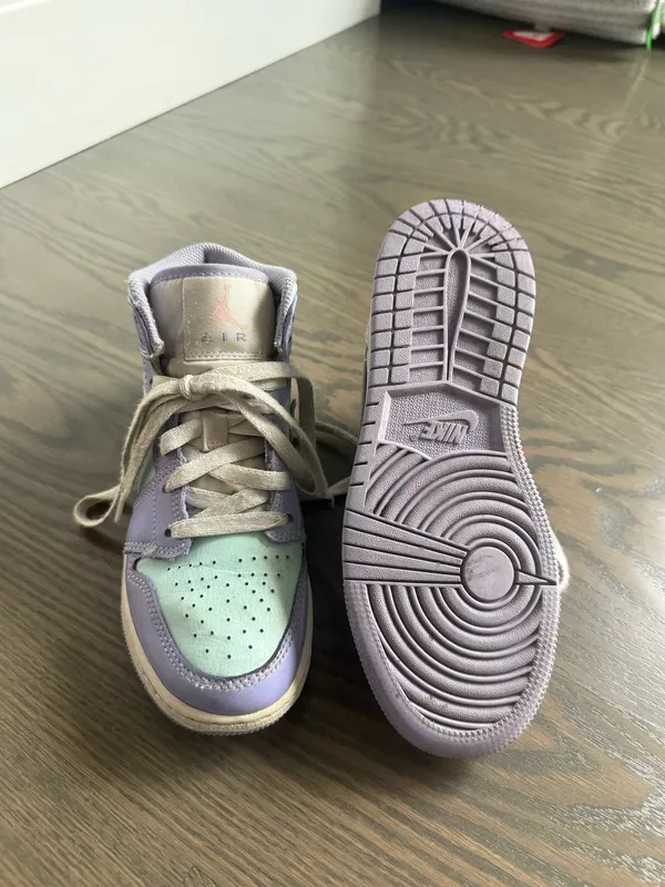 Air Jordan Blue/purple mid Nike - Image 4