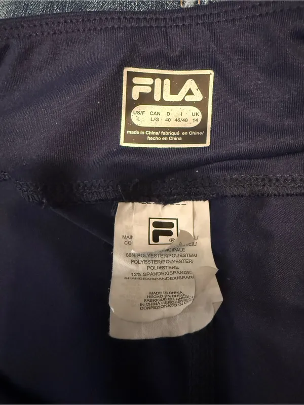 FILA Men’s Navy, White & Red Swim Rash Shorts - Image 3