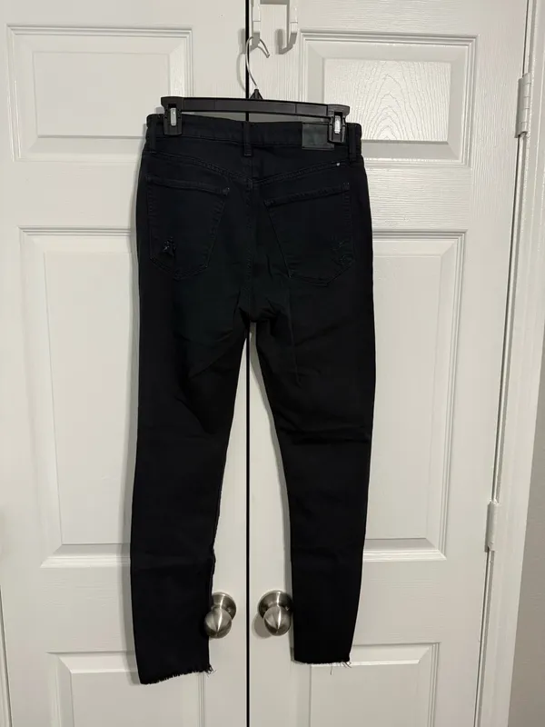 Lucky Brand Bridgette Black Distressed Skinny Jeans - Image 2