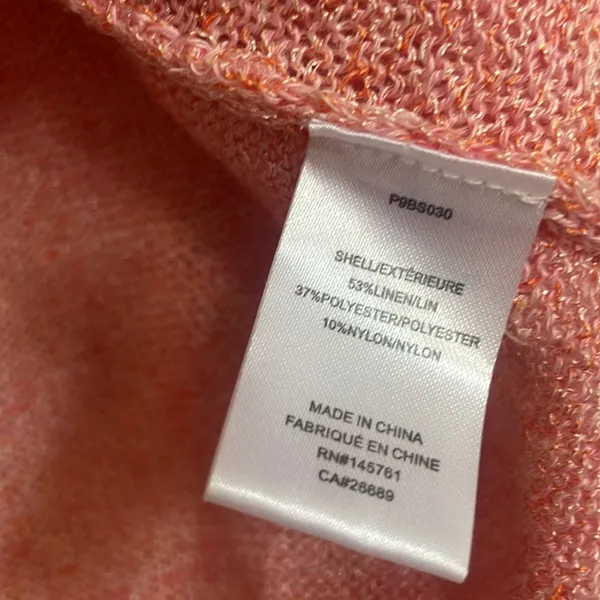PARKER (Revolve) McKenna Linen Blend Lightweight Sweater Large L - Image 4