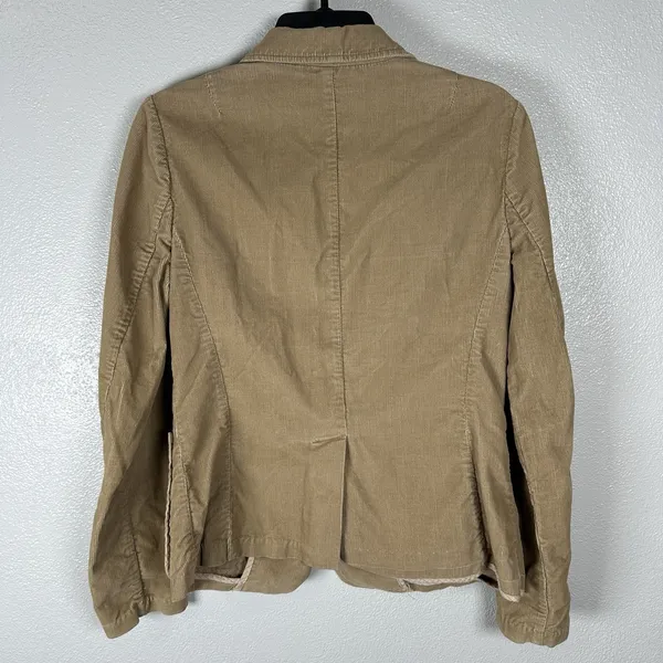 Gap Blazer‎ Womens Small Khaki Tan Corduroy Jacket Y2K VTG Vintage Academia - Image 4