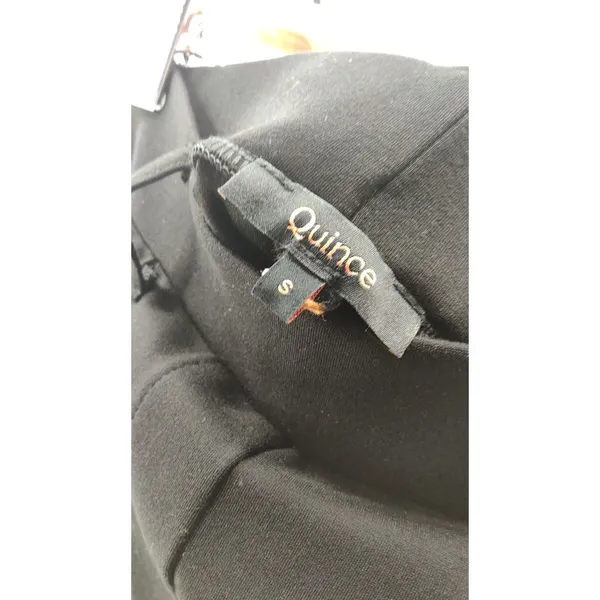 Quince Black Tailored Flare Pants - Image 3