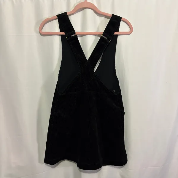 Free People Canyonlands Corduroy Jumper Black Pinafore Dress Size 2 OB832422 - Image 5