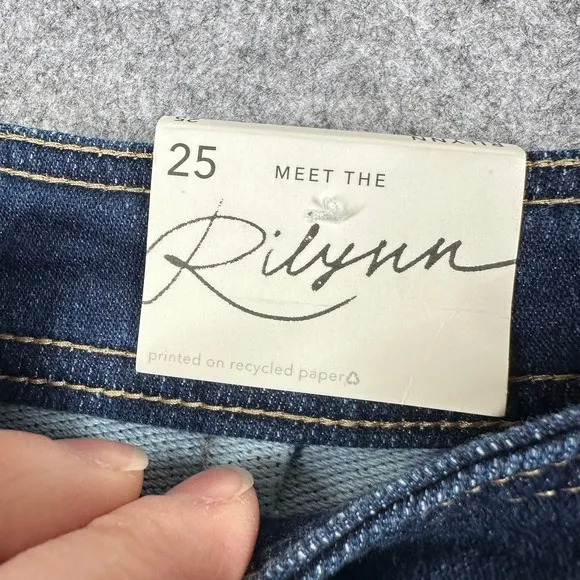 Z Supply Size 25 Rilynn Wide Leg Trouser Jeans Dark Rinse Preppy Casual‎ NEW - Image 5