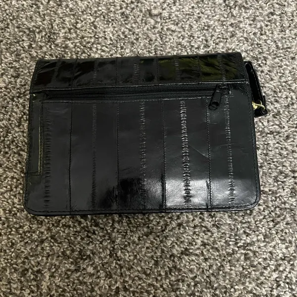 Black Shoulder Crossbody Wallet Bag Purse - Image 10