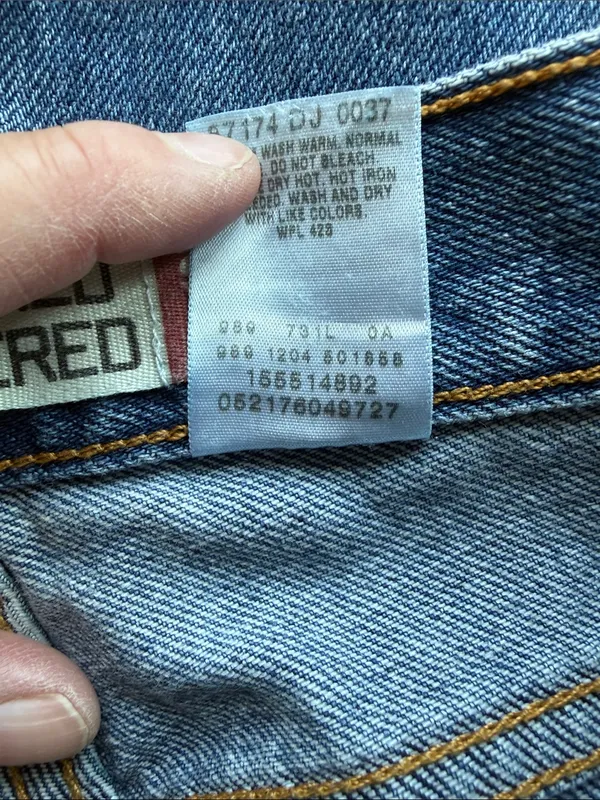 Womens Levis 550 Med Wash Vintage Classic Relaxed Tapered Jeans 30x33" Size 10L - Image 5