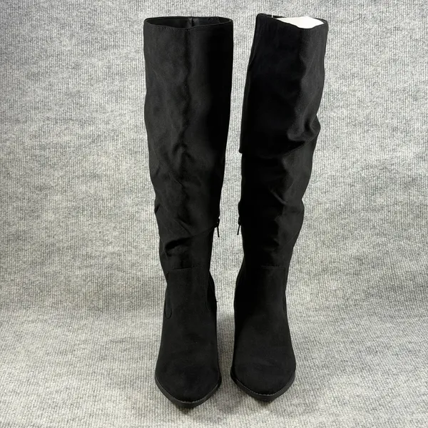 Sun + Stone Size-8M Womens Elviss Slouch‎ Knee High Dress Boots Black - Image 10